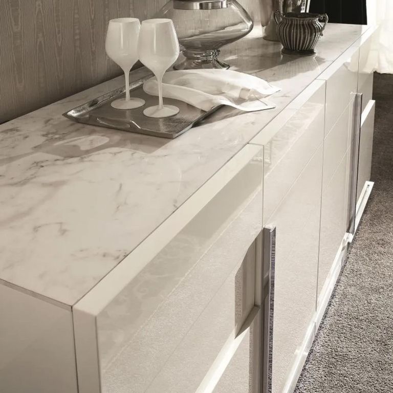 Canova Large Sideboard - 3 Door - 175cm - White Gloss