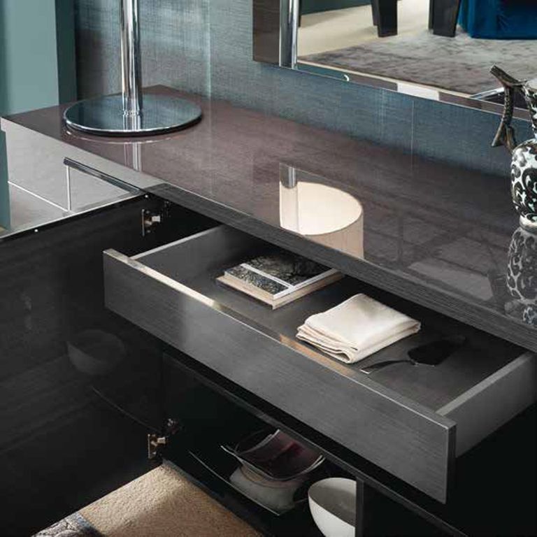 Versilia Large Sideboard - 3 Door - Black