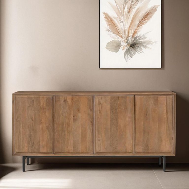 Ravenstein Sideboard - 4 Door - 180cm - Large - Natural - Mango Wood