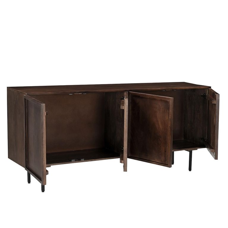 Elan Sideboard - 4 Door - 180cm - Large - Chestnut - Mango Wood