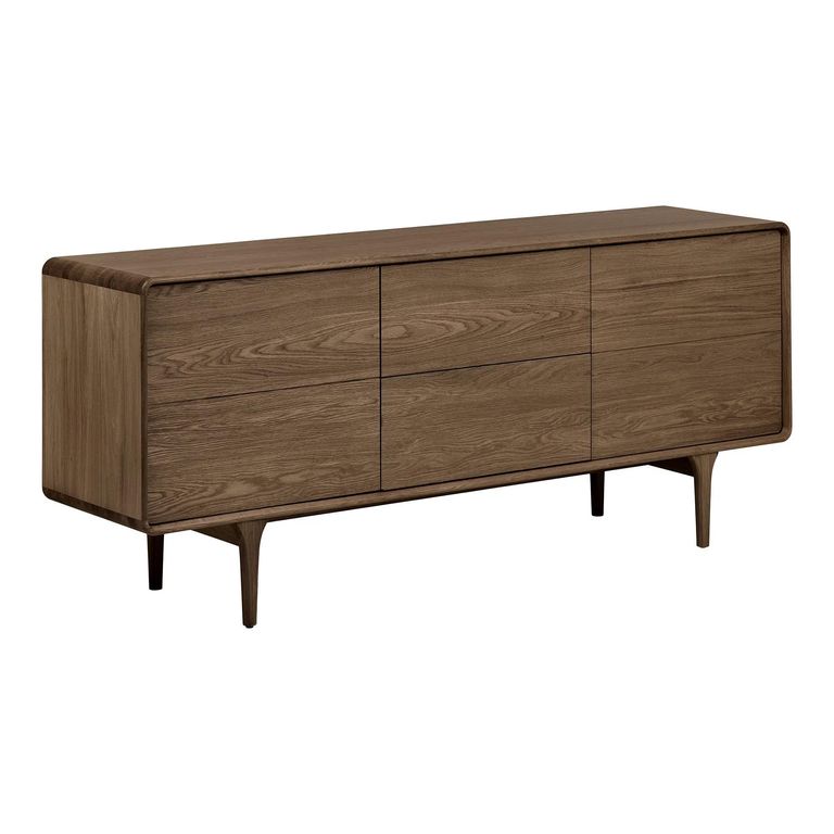 Darwin Oak Sideboard - 2 Door 2 Drawer - Large - Dark Brown