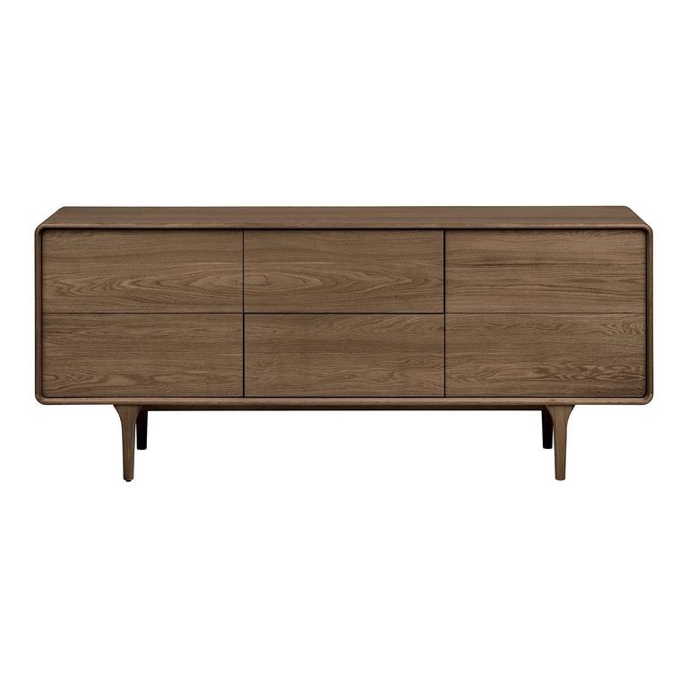 Darwin Oak Sideboard - 2 Door 2 Drawer - Large - Dark Brown