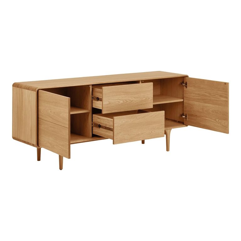 Darwin Oak Sideboard - 2 Door 2 Drawer - Large - Natural