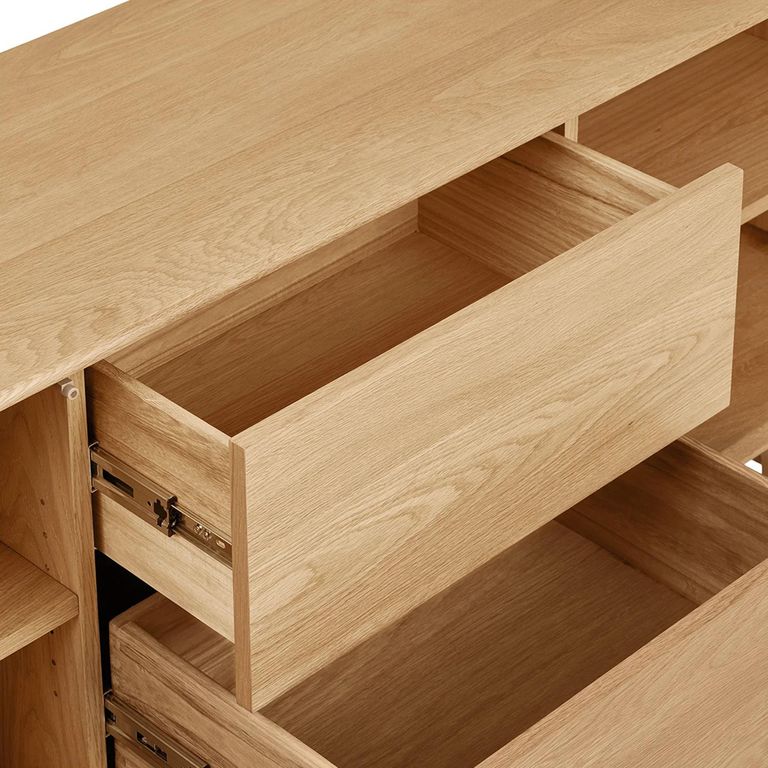 Darwin Oak Sideboard - 2 Door 2 Drawer - Large - Natural