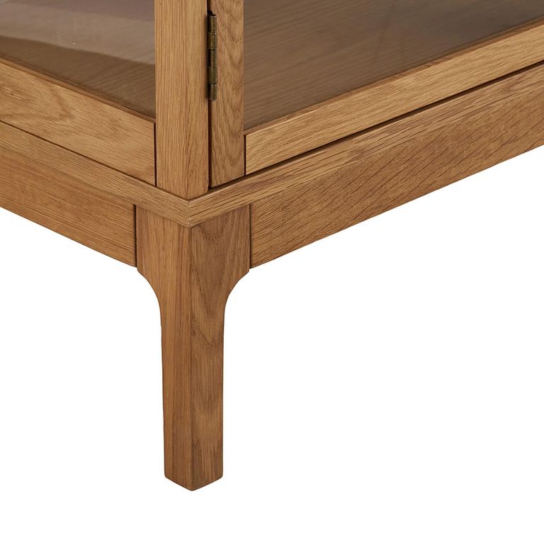 Zamora Sideboard - 4 Door - Large - Natural - Glass and Oak