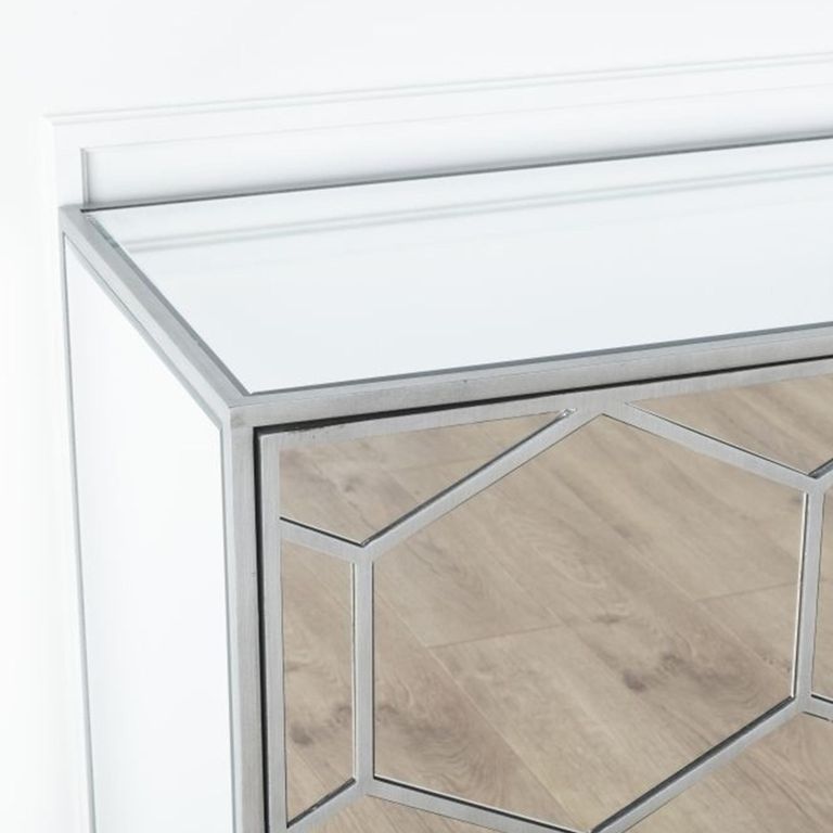 Clearance - Honeycomb Sideboard - 2 Door - Small - Mirrored