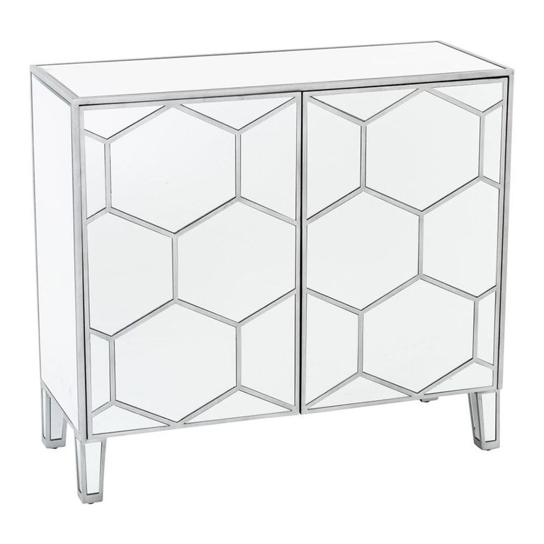 Clearance - Honeycomb Sideboard - 2 Door - Small - Mirrored
