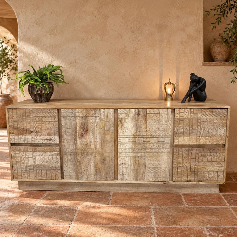 Mango Wood 162cm 2 Door Large Sideboard
