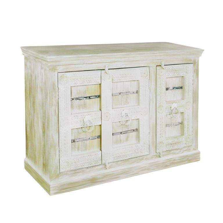 Heritage Sideboard - 3 Door - 150cm - Medium - Distressed - Mango Wood