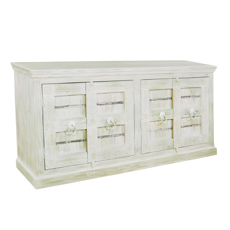 Heritage Sideboard - 4 Door - 200cm - Extra Large - Distressed - Mango Wood