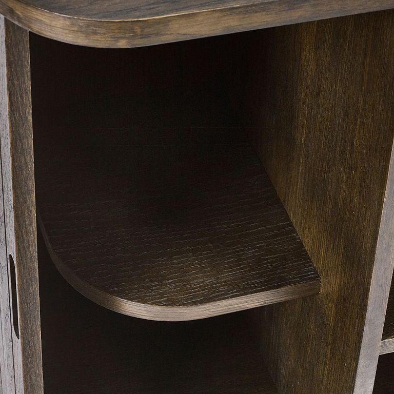 Arya Ribbed Dark Oak Large Sideboard - 160cm - 2 Door