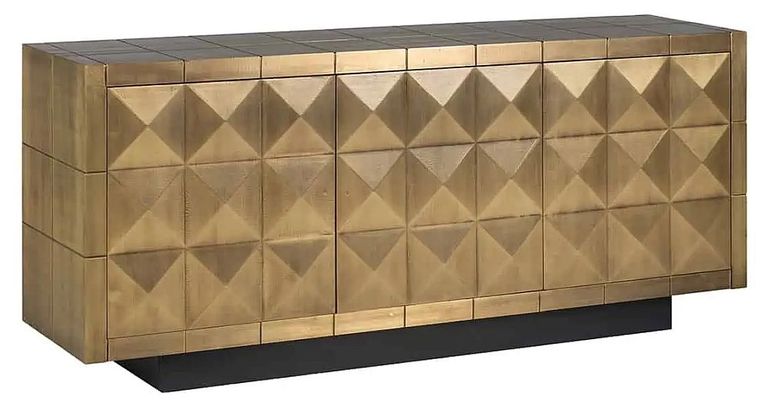 Collada Brass Cladded 3 Door Extra Large Sideboard - 180cm