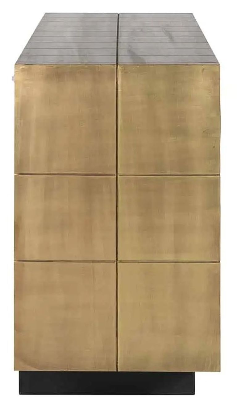 Collada Brass Cladded 3 Door Extra Large Sideboard - 180cm
