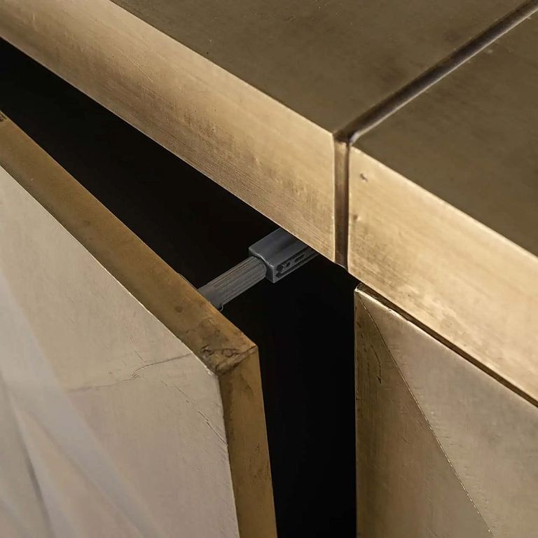 Collada Brass Cladded 3 Door Extra Large Sideboard - 180cm