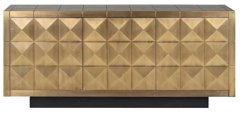 Collada Brass Cladded 3 Door Extra Large Sideboard - 180cm