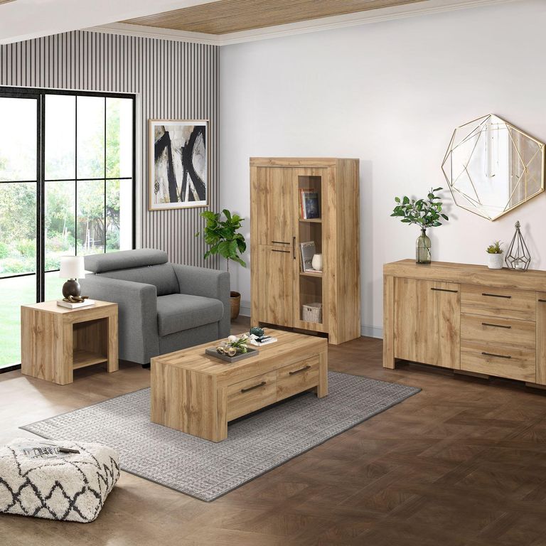 Compton Extra Large Sideboard - 200cm - 2 Door - Oak