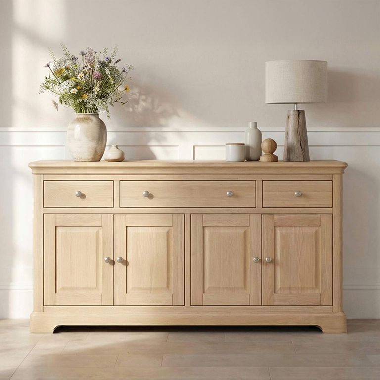 Cromwell Oak Sideboard - 4 Door - 3 Drawer - 162.4cm - Large
