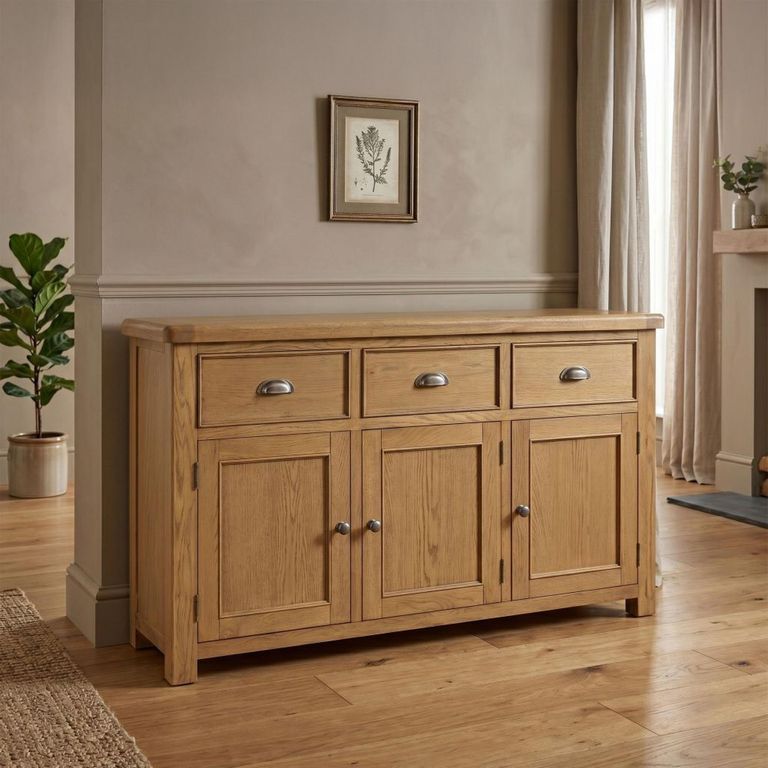 Dorchester Sideboard - 3 Door - Large - Rustic Oak