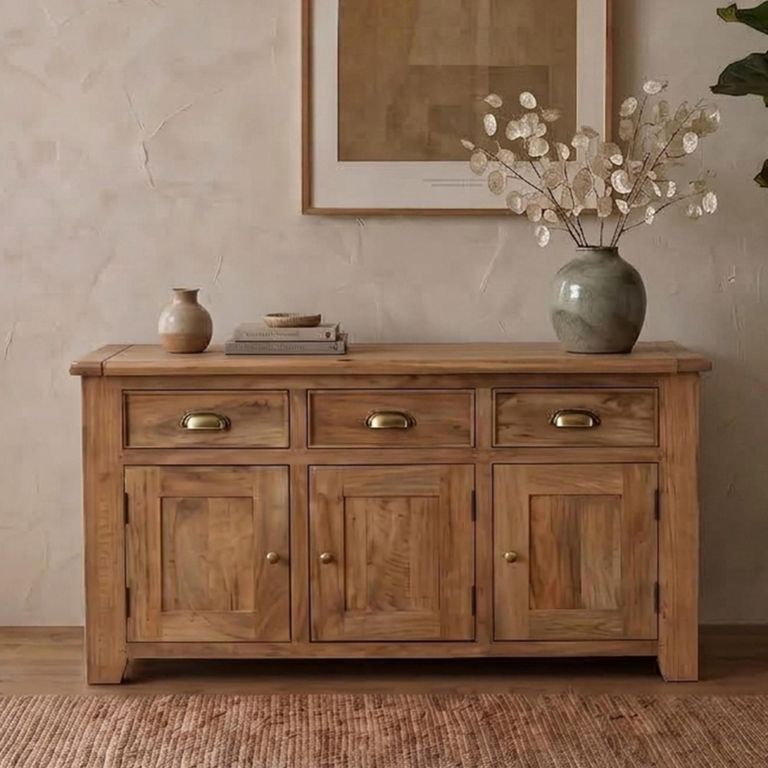 Dorset Sideboard - 3 Door - 3 Drawer - 145cm - Medium - Rustic - Mango Wood