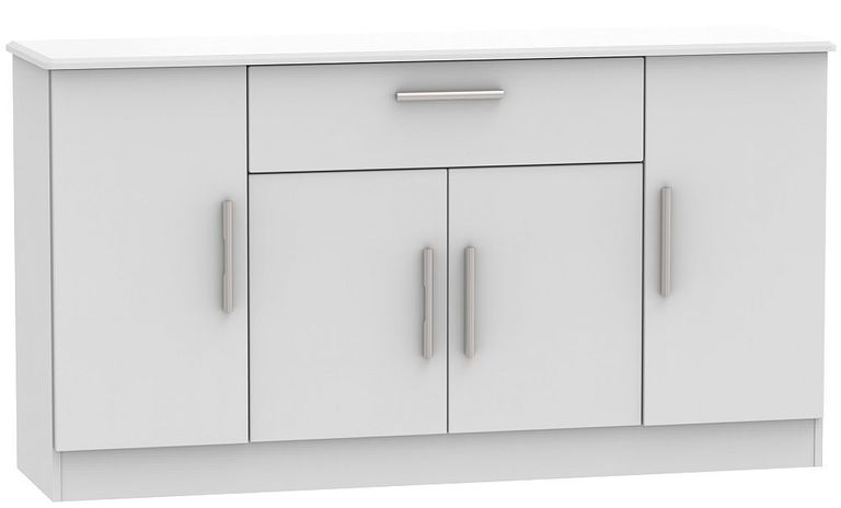 Knightsbridge Sideboard - Wide - 4 Doors - Grey