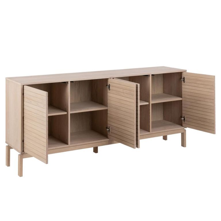 Linley Extra Large Sideboard - 4 Door - 180cm - White Oak