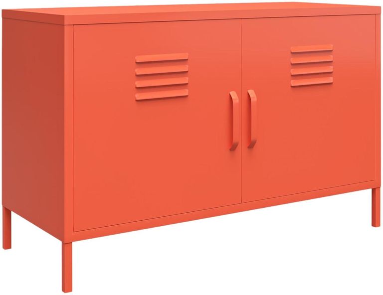 Novogratz Cache Accent Sideboard - Orange Locker - 2 Doors - 4012813COMNUK