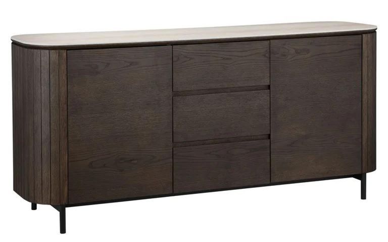 Ritz Beige Ceramic Top Extra Large 2 Door Sideboard