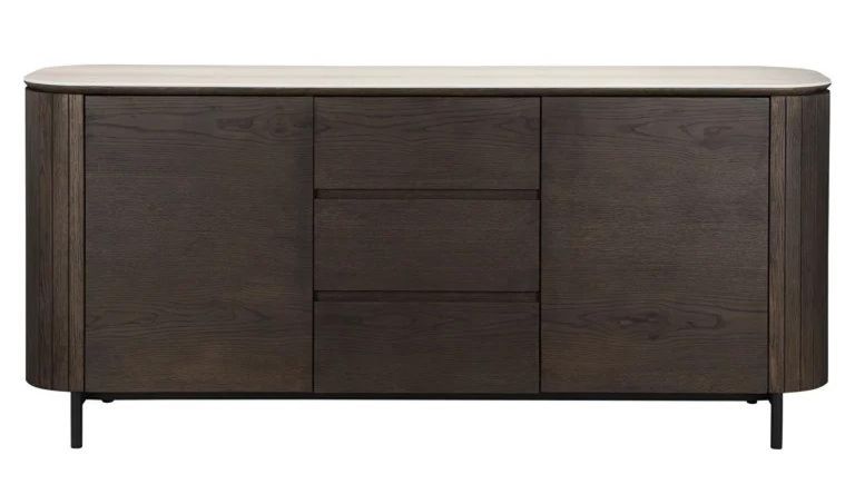 Ritz Beige Ceramic Top Extra Large 2 Door Sideboard