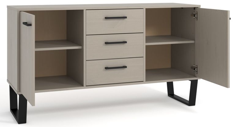Texas Medium Sideboard - 2 Door - Grey