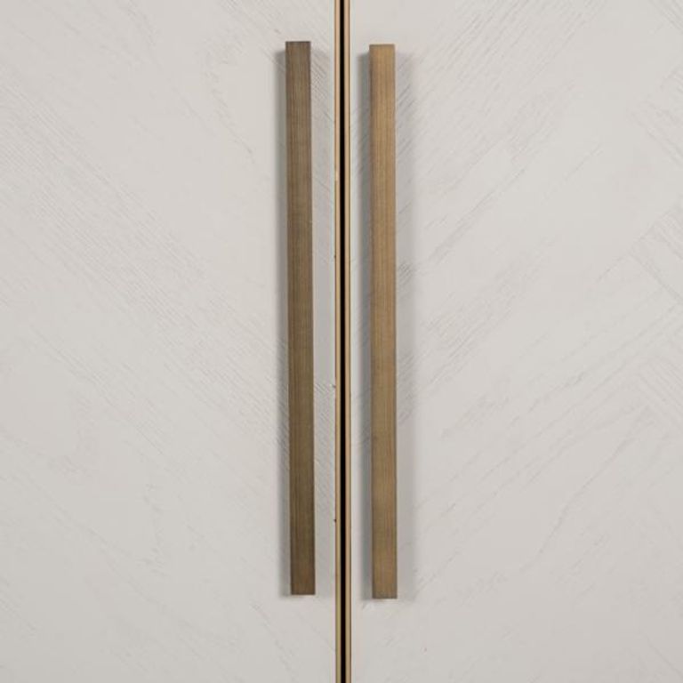 Whitebone Brass 4 Door Sideboard - 225cm