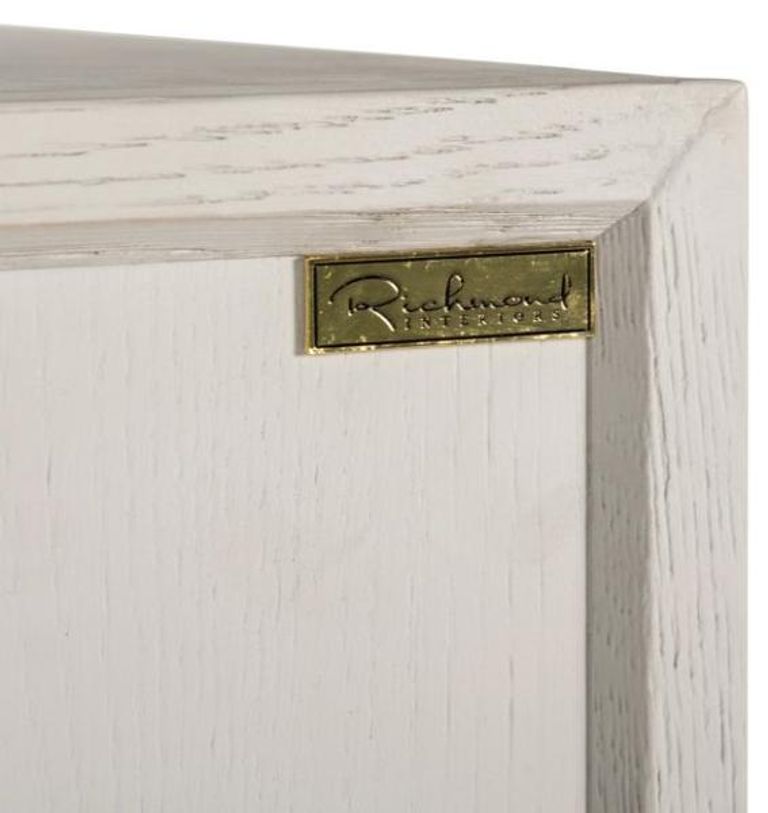 Whitebone Brass 4 Door Sideboard - 225cm
