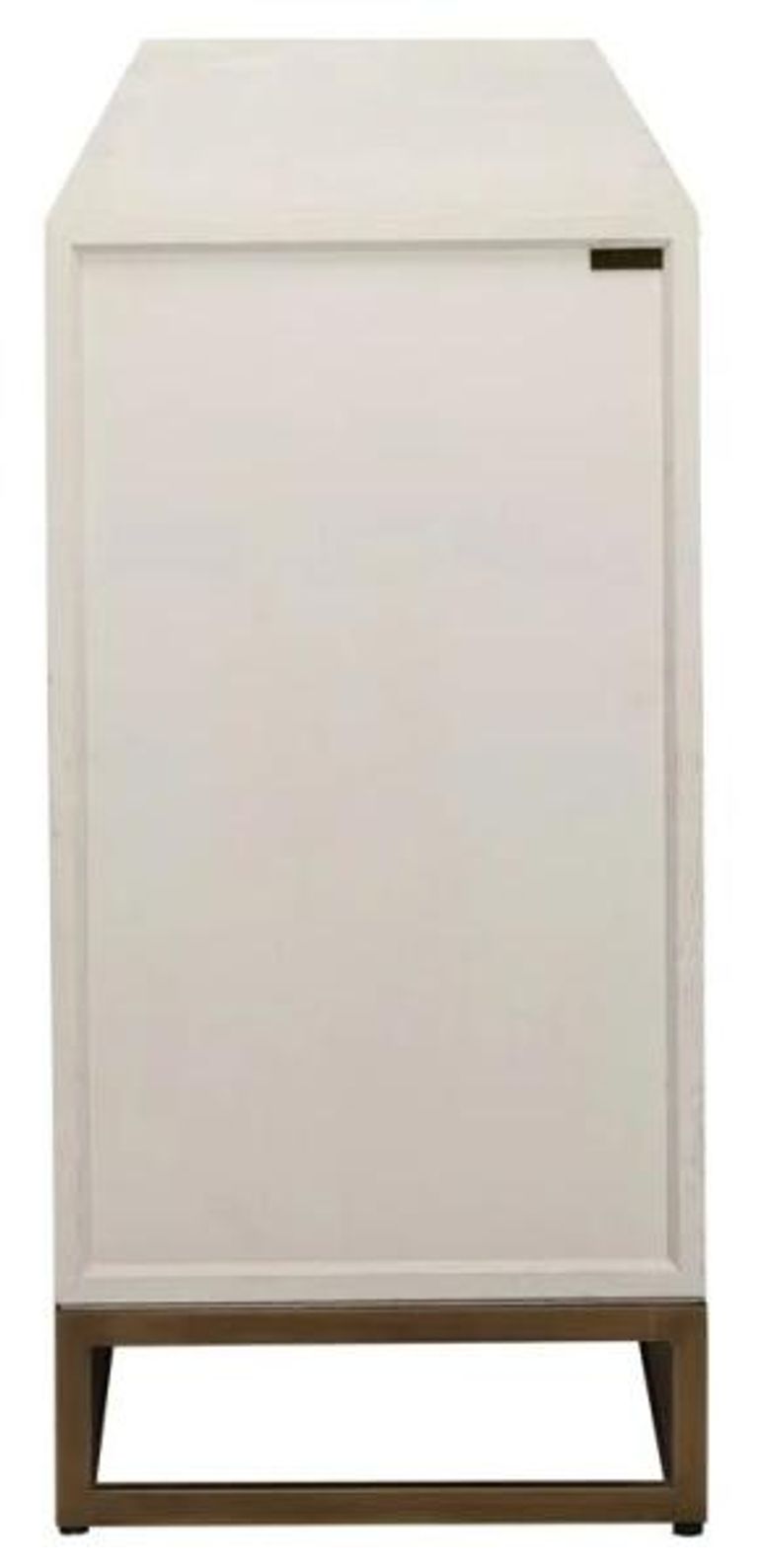 Whitebone Brass 4 Door Sideboard - 225cm