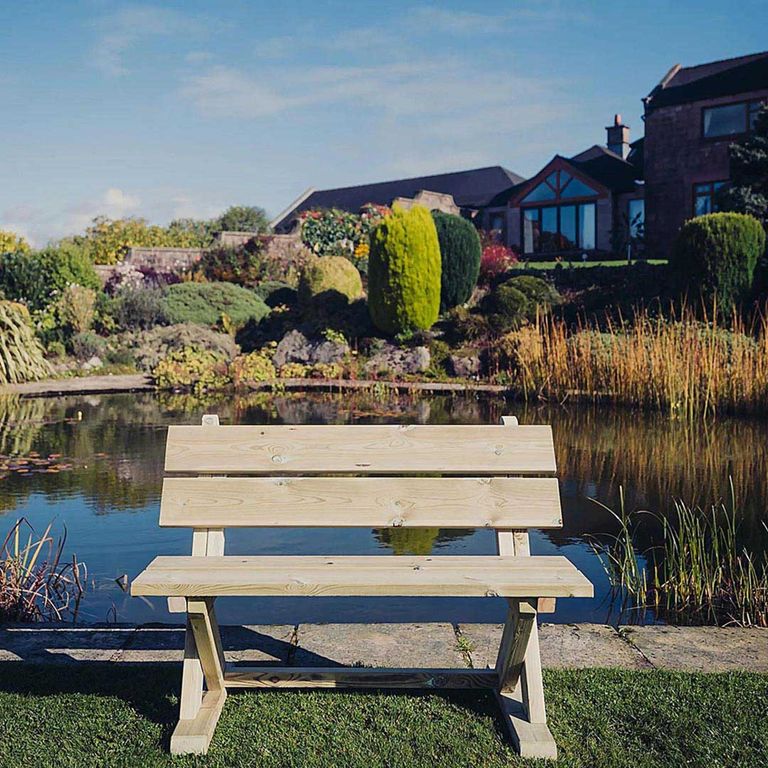 Ashcome Garden Bench - 2 Seater - Redwood