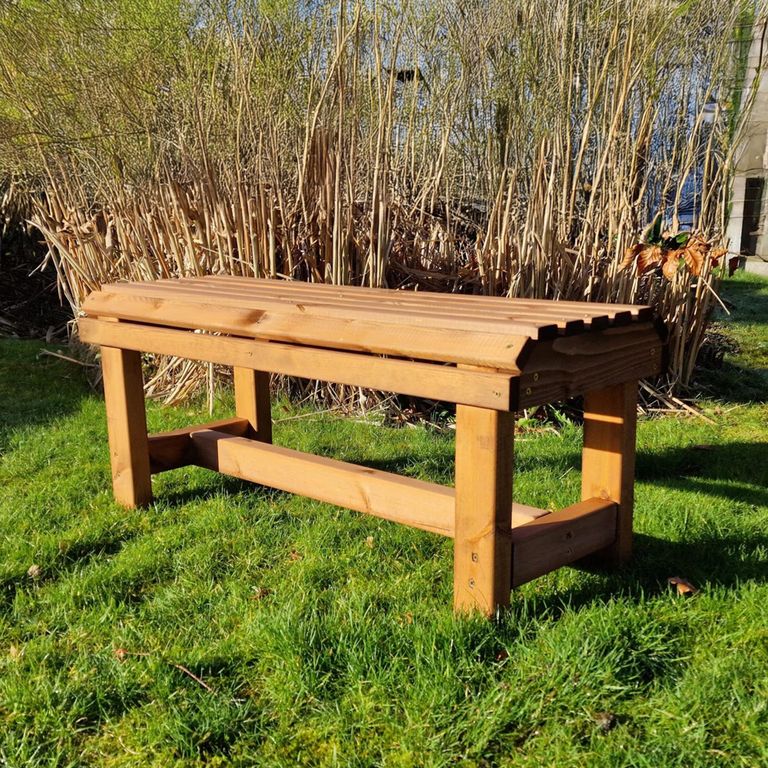 Valley Garden Backless Bench - Oak