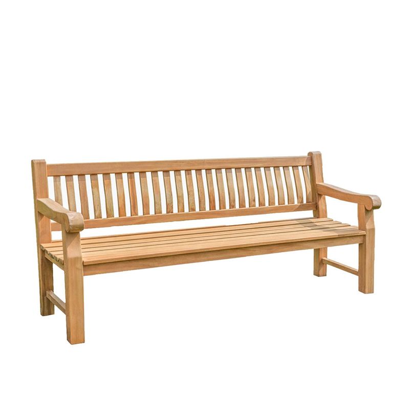 Patrick Garden Bench - 166cm - Natural - Teak Wood