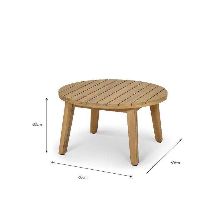 Durley Outdoor Coffee Table Small Natural