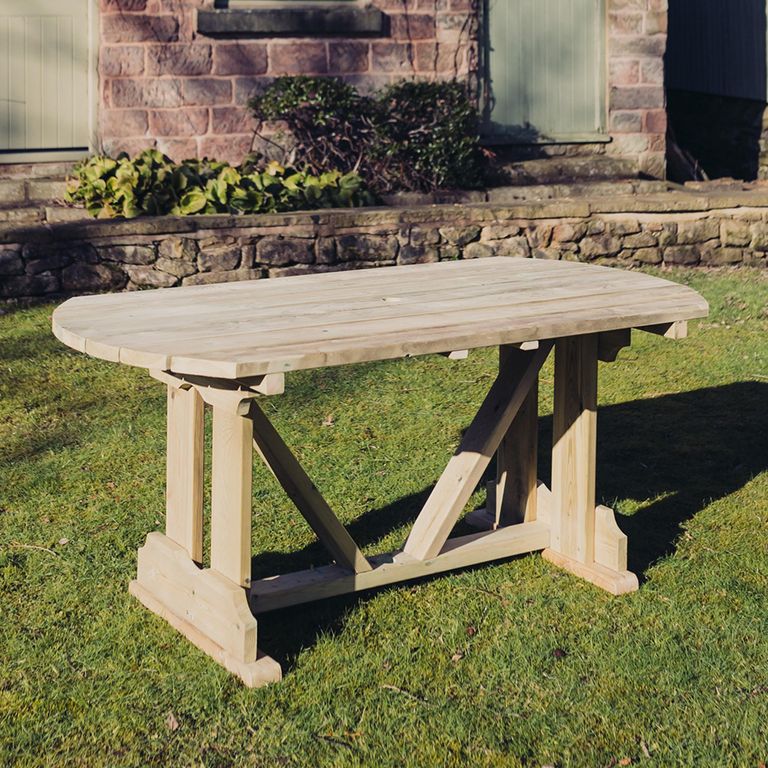 Ergo Garden Dining Table - 6 Seater - 179cm - Redwood