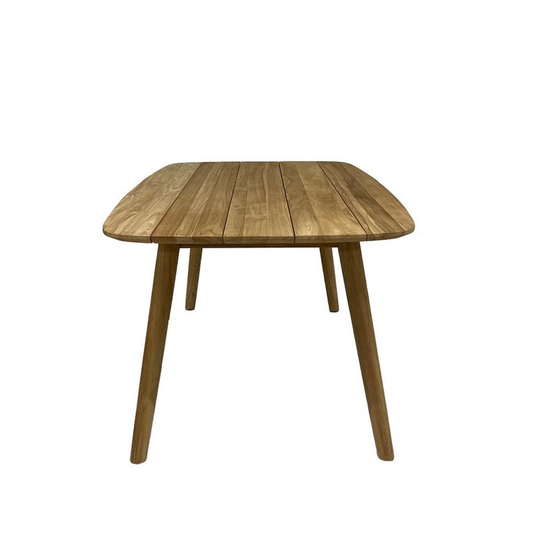 Lugano Garden Dining Table - 180cm - 6 Seater - Natural - Teak Wood