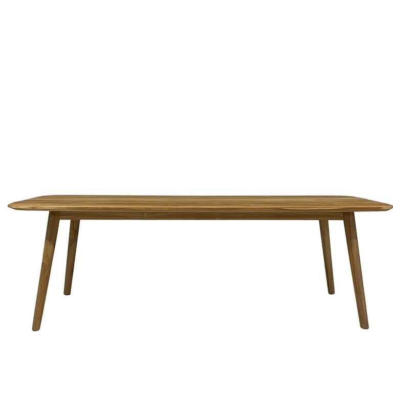 Lugano Garden Dining Table - 240cm - 10 Seater - Natural - Teak Wood