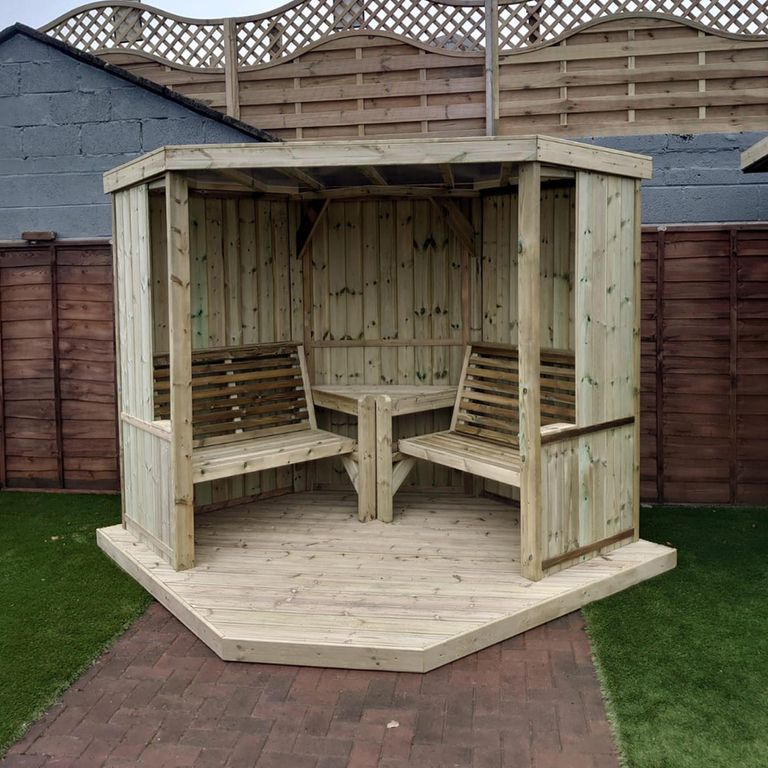 Four Seasons Garden Room - Timber Wood - With Decking