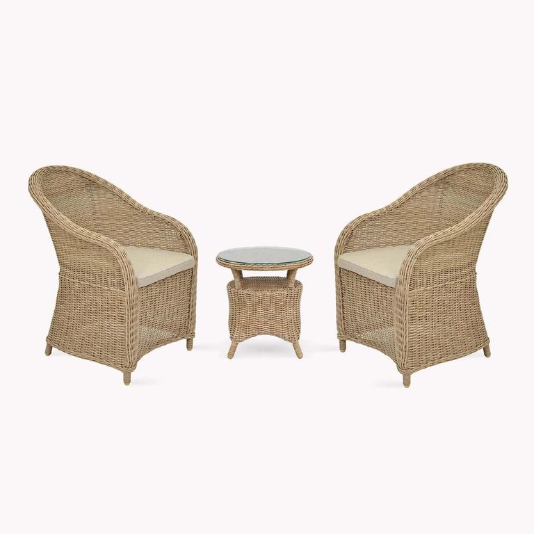 Brayford Outdoor Chair Set Natural Rattan