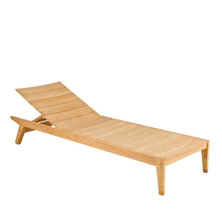 Roble Wood Garden Adjustable Sunbed