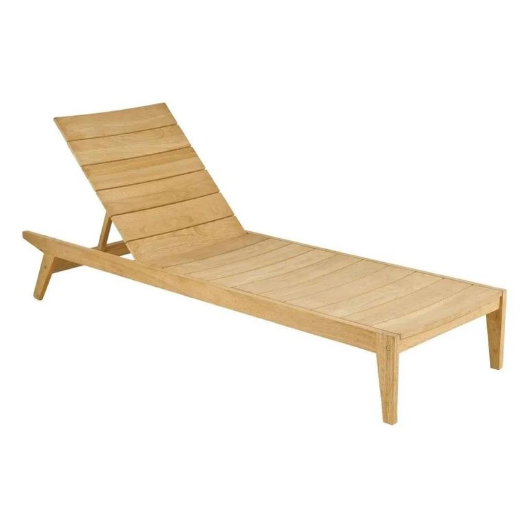 Roble Wood Garden Adjustable Sunbed