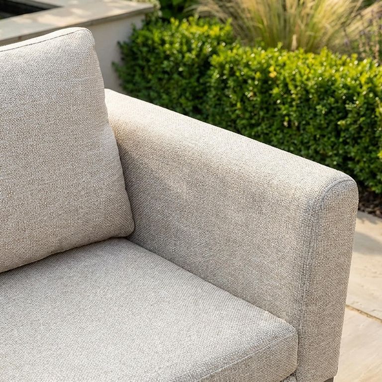 Pulse U Shape Corner Garden Dining Set - Rising Table - Ceramic Top - Latte