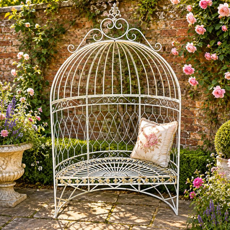 Garden Bench - Arch - Rustic - Metal