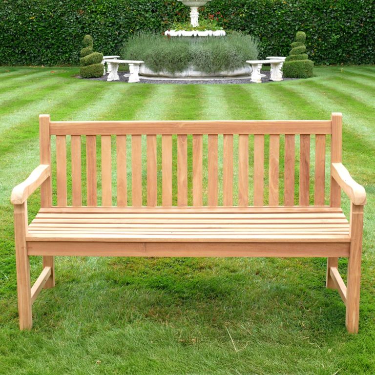 English Garden Bench - Natural - Teak Wood