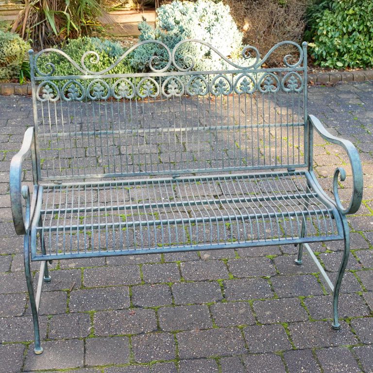 Annie Garden Bench - Grey - Metal