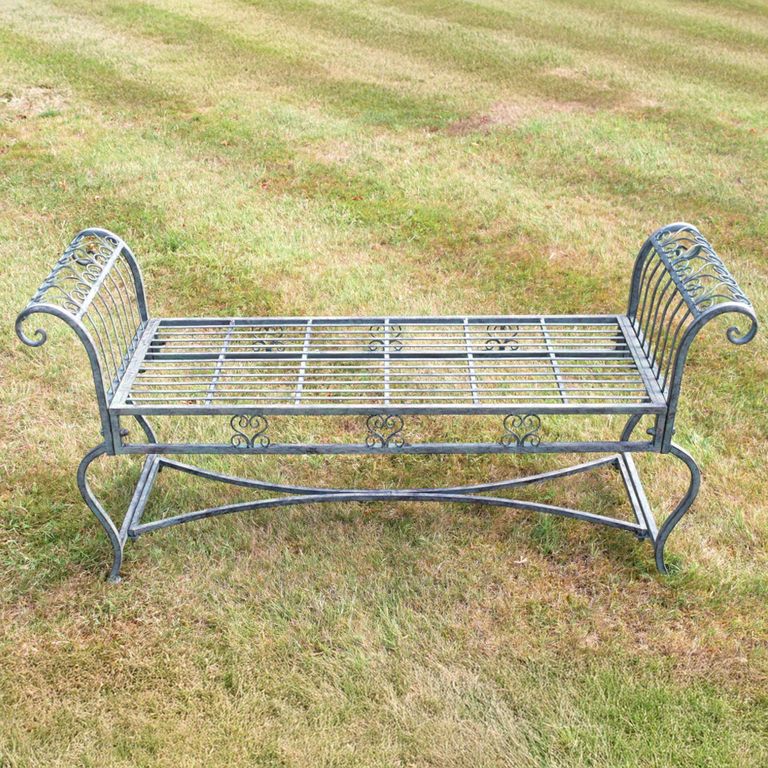 Garden Bench - Green - Metal