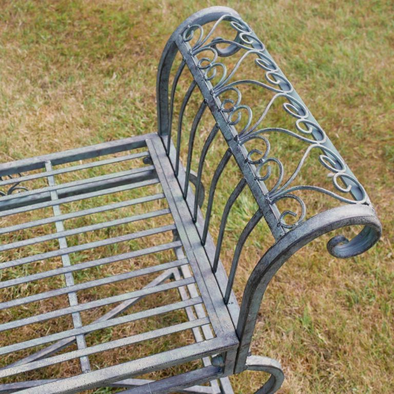Garden Bench - Green - Metal