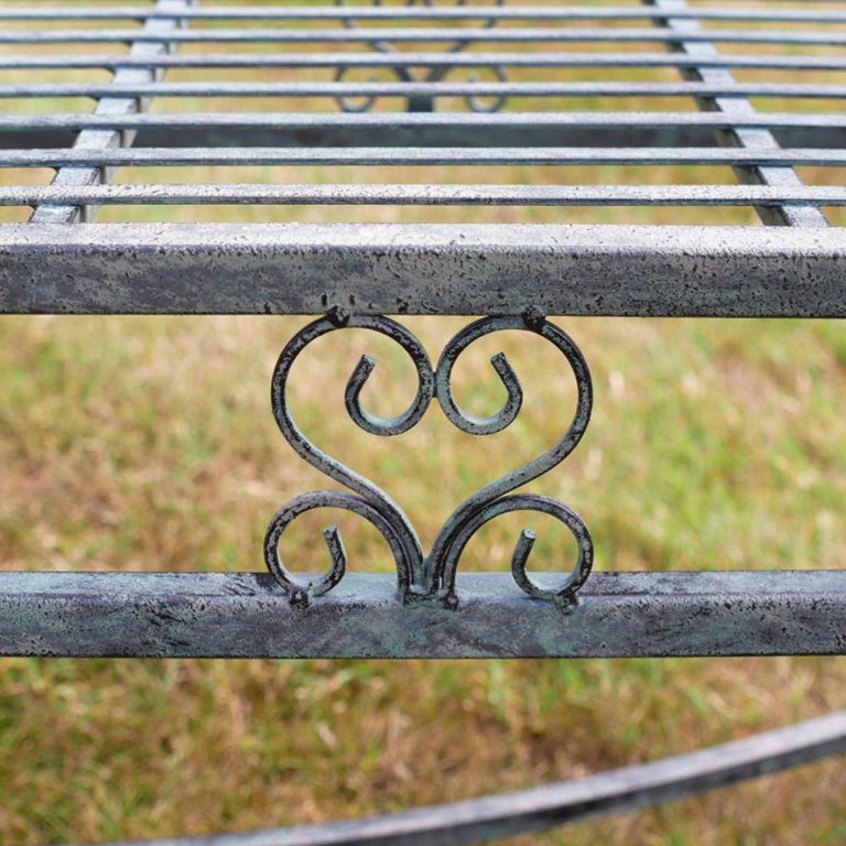 Garden Bench - Green - Metal